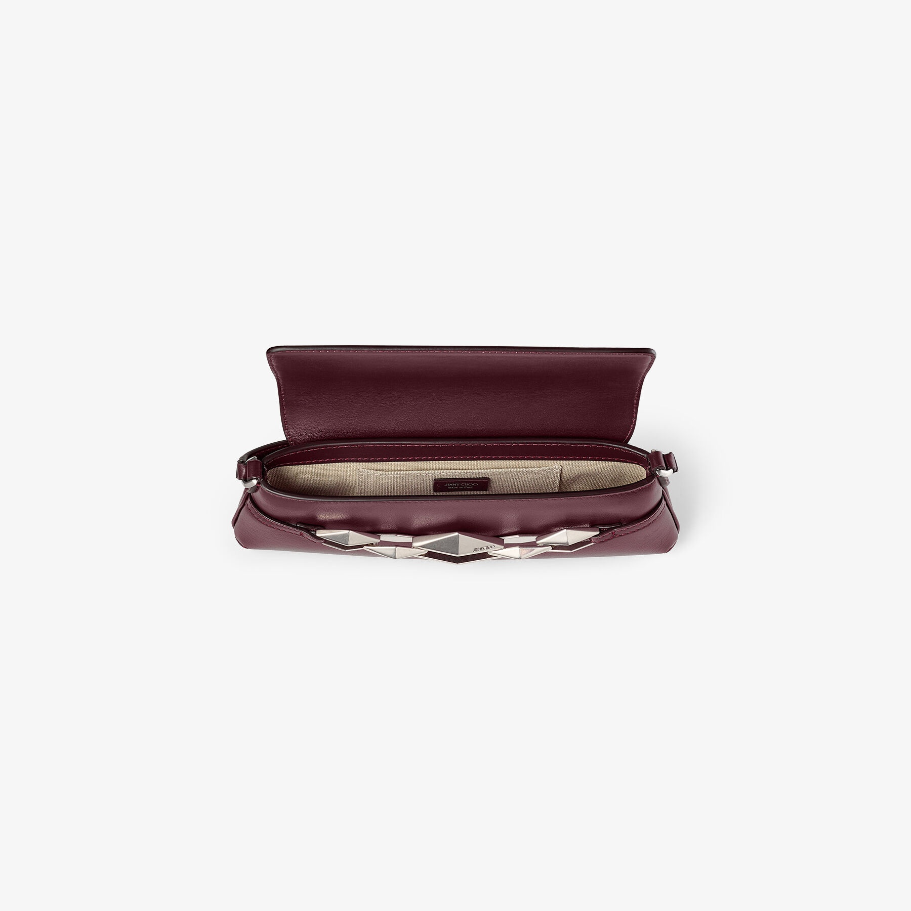 Diamond Shoulder East-West S
Garnet Calf Leather Shoulder Bag - 6