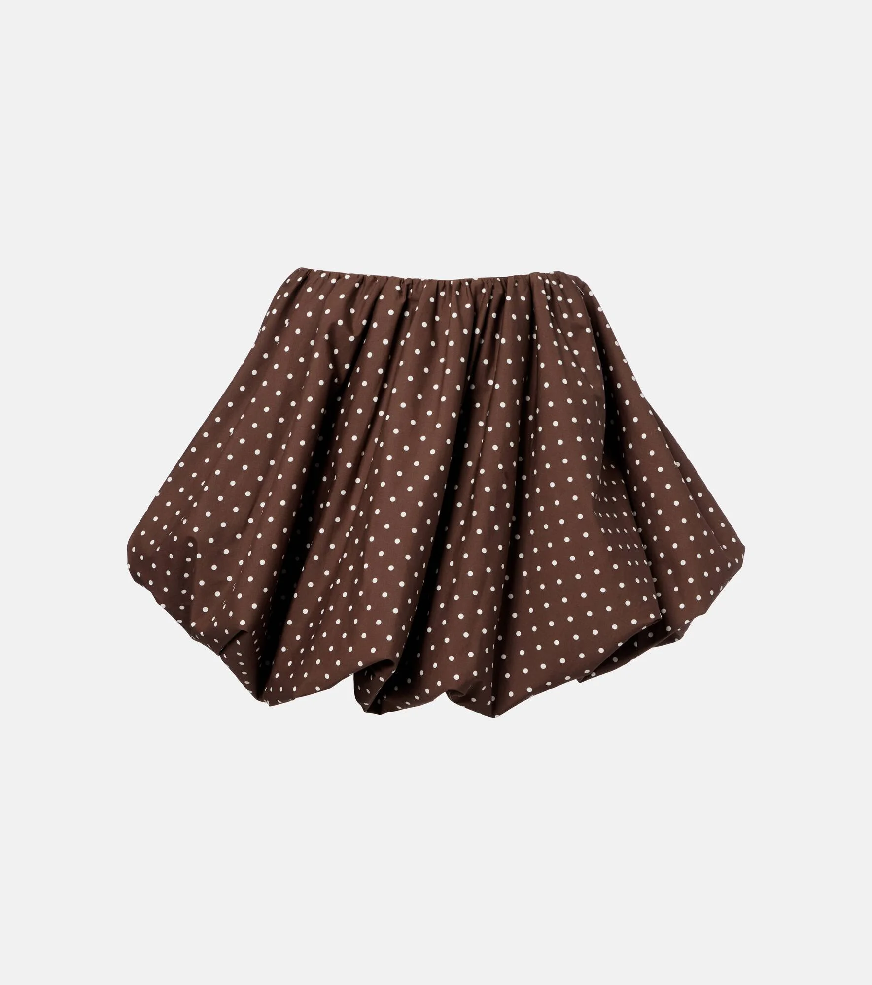 Polka-dot cotton-blend miniskirt - 1