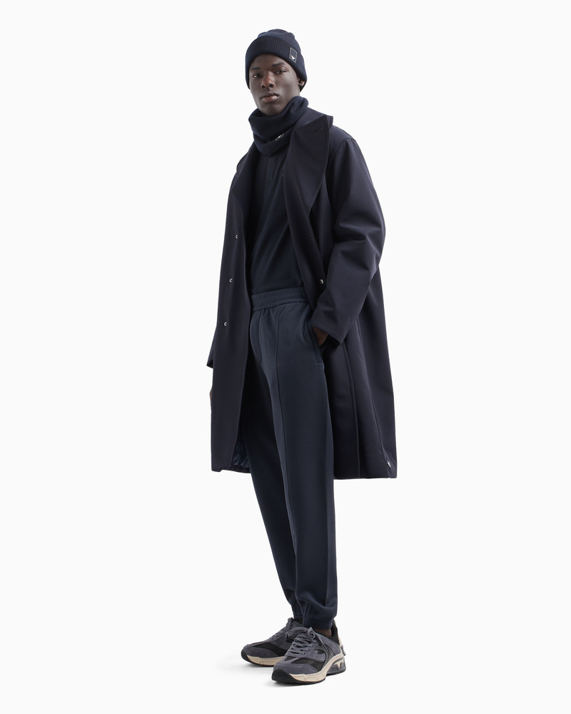 EMPORIO ARMANI Travel Essentials Lyocell-blend jersey polo shirt outlook