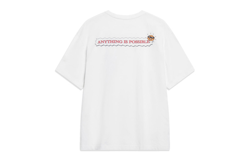 Li-Ning Li-Ning Anything Is Possible Graphic T-shirt 'White' AHST179-5 outlook
