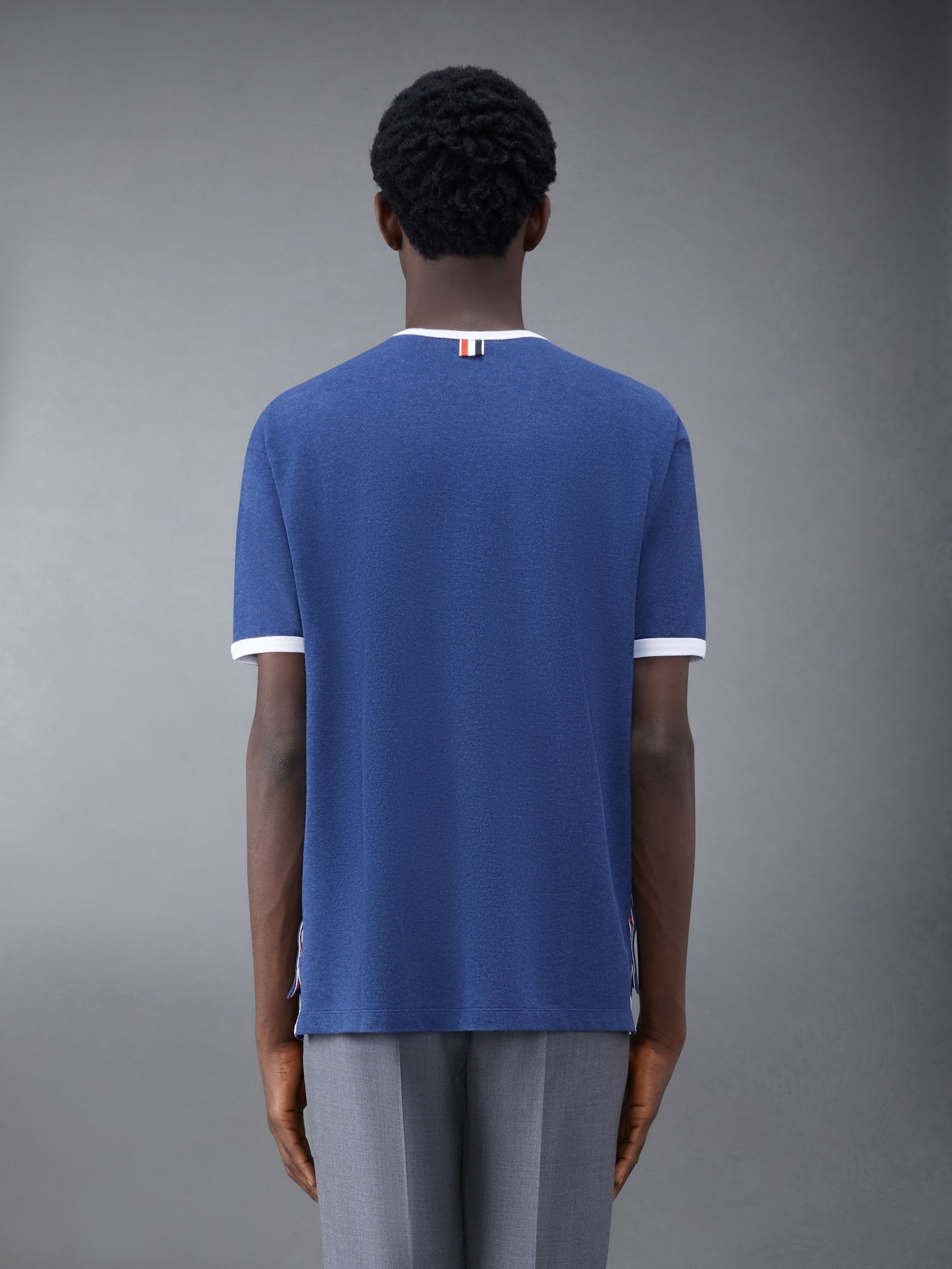 Solid Fine Pique Oversized Short Sleeve Pocket Tee - 2