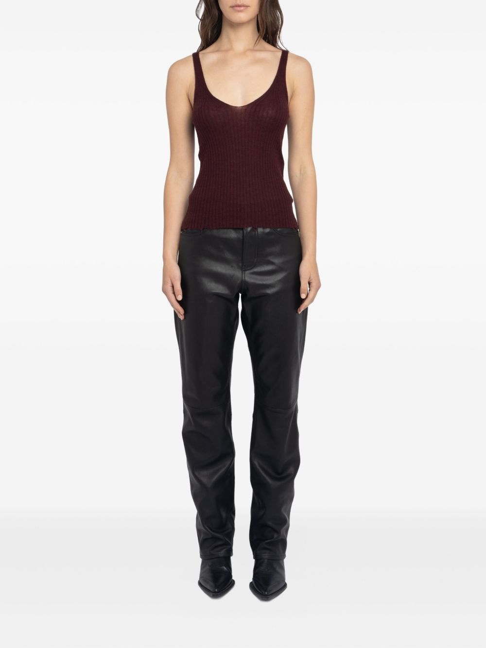ribbed tank top - 2