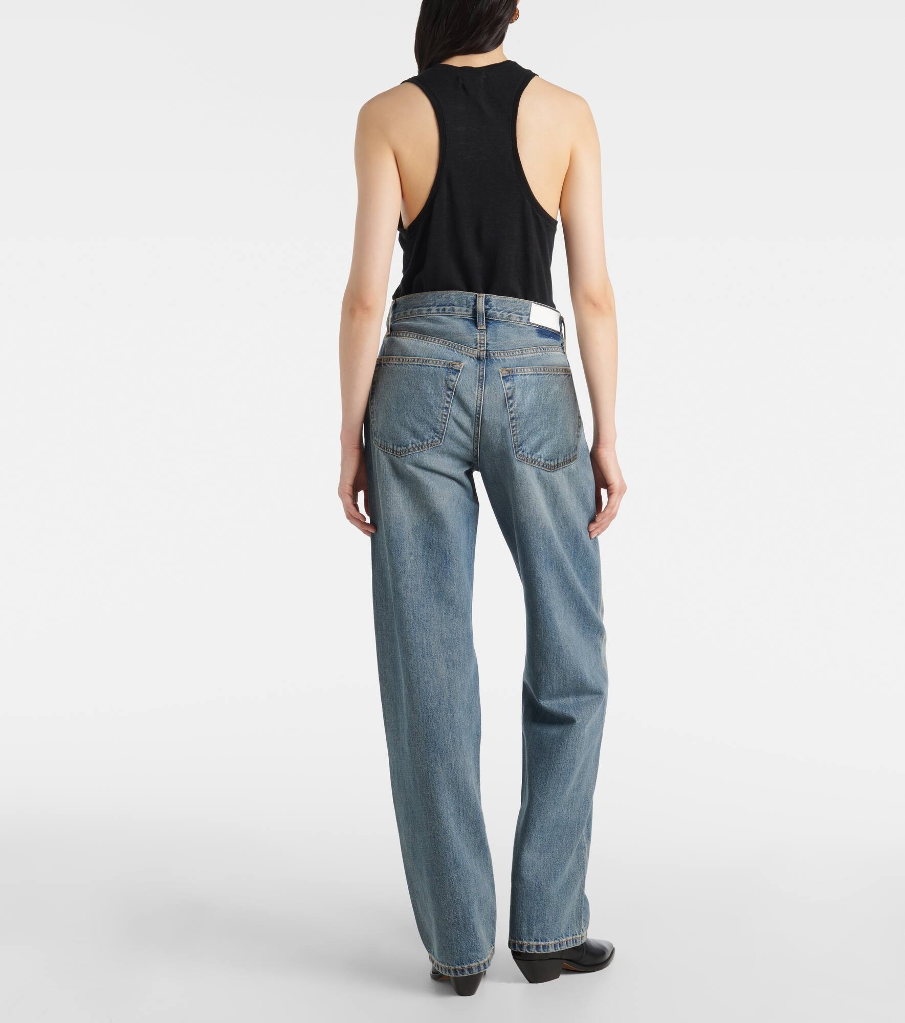 Low-rise wide-leg jeans - 3