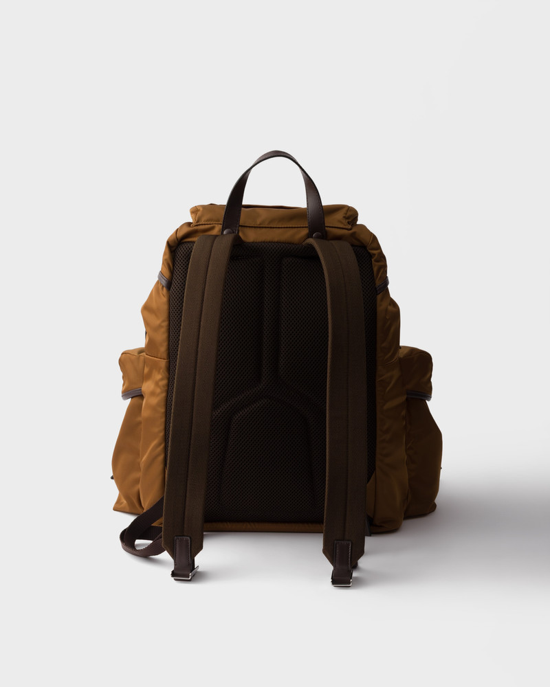 Re-Nylon and leather backpack 3