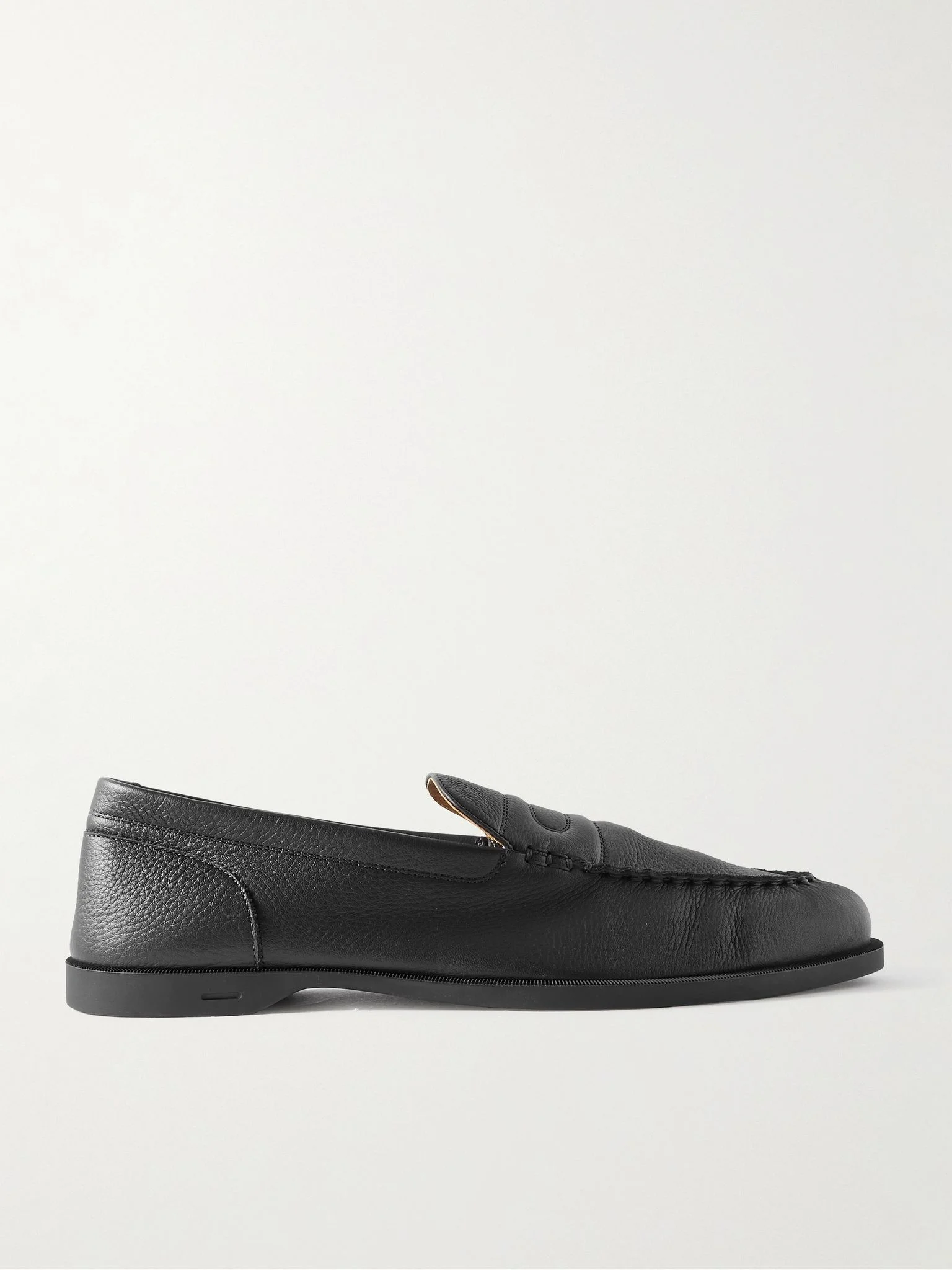 Pace Full-Grain Leather Loafers Black - 1