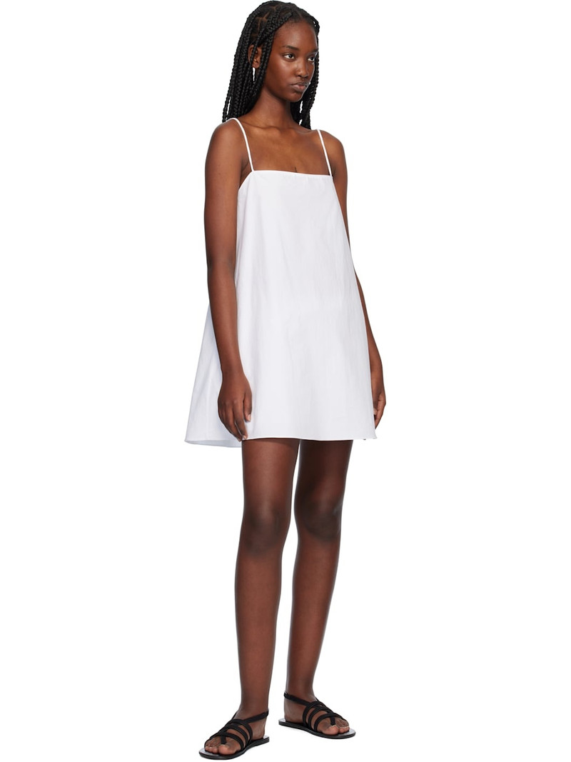 MATTEAU Organic cotton-poplin mini dress White outlook