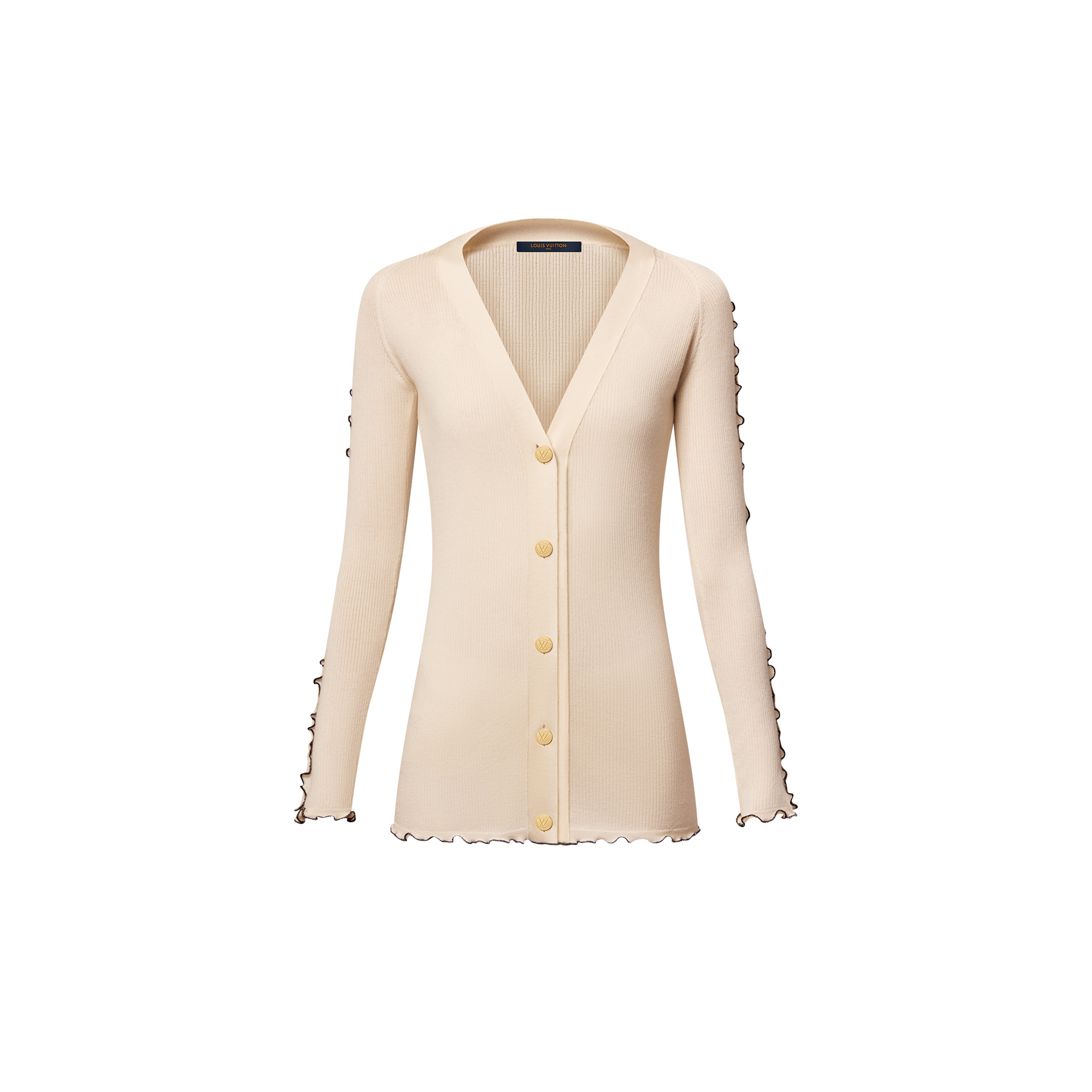 Contrastil Frill Cardigan - 1