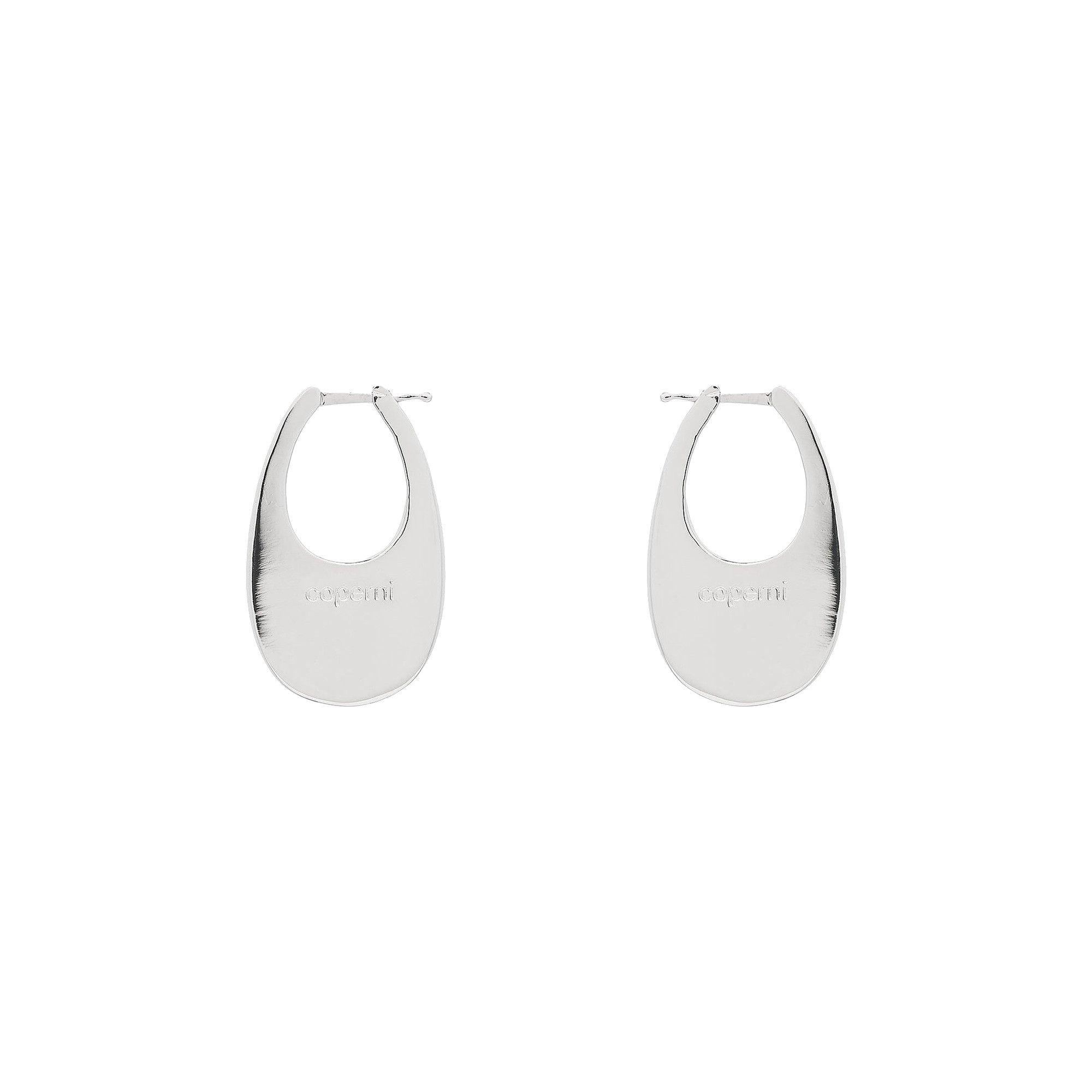 Coperni Lacquered Medium Swipe Earring 'Green' - 2
