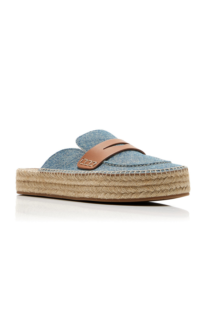 Suede Loafer Espadrillas blue 4