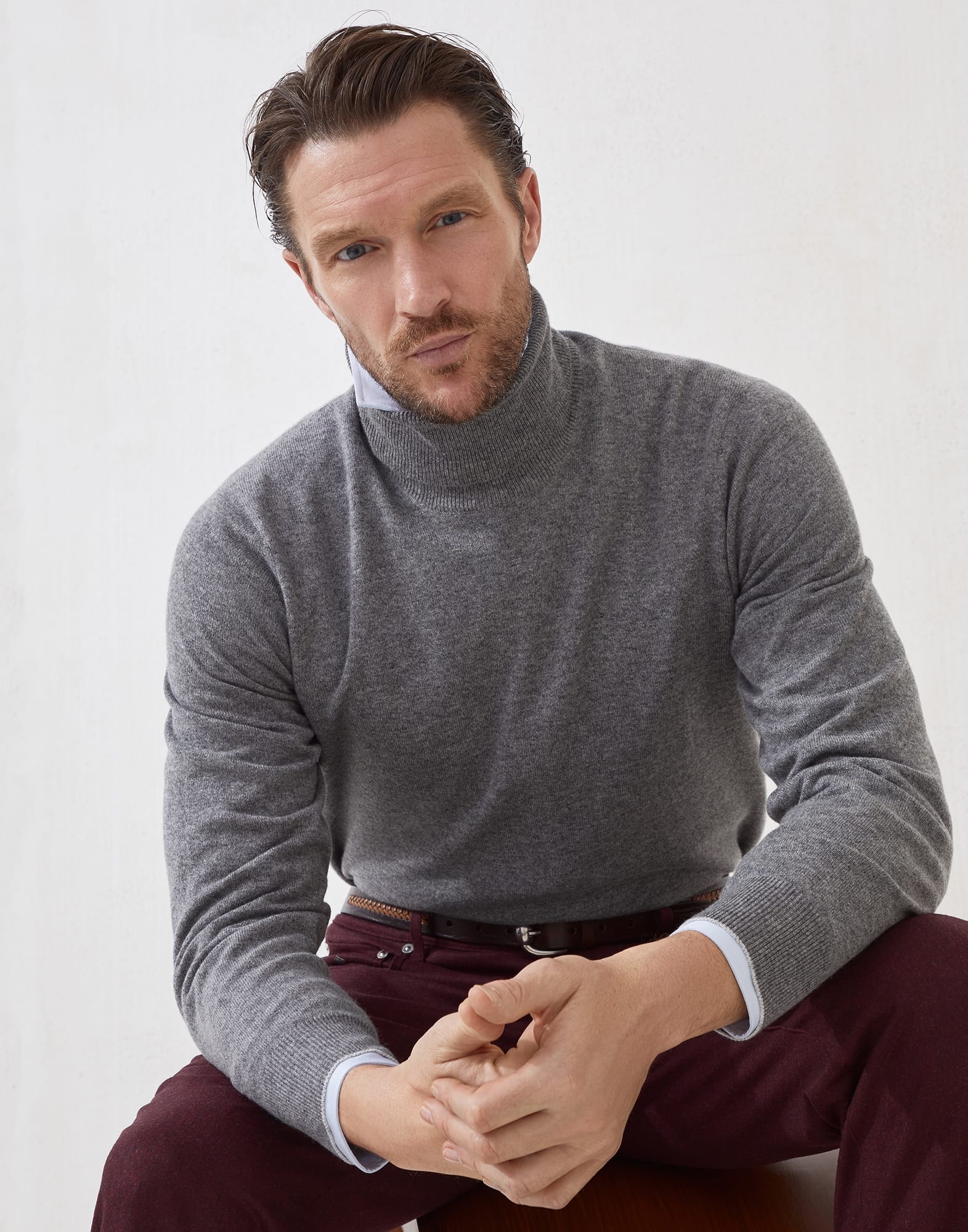 Cashmere turtleneck sweater - 4