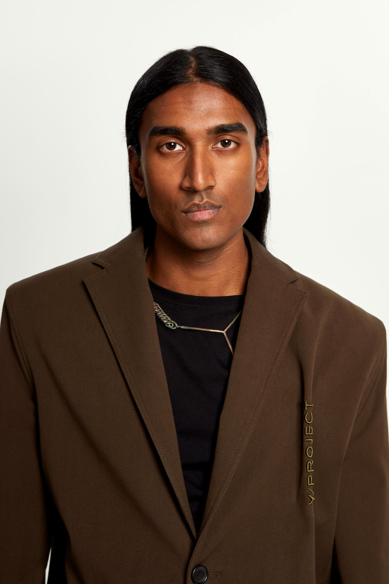 Pinched Logo Blazer 3