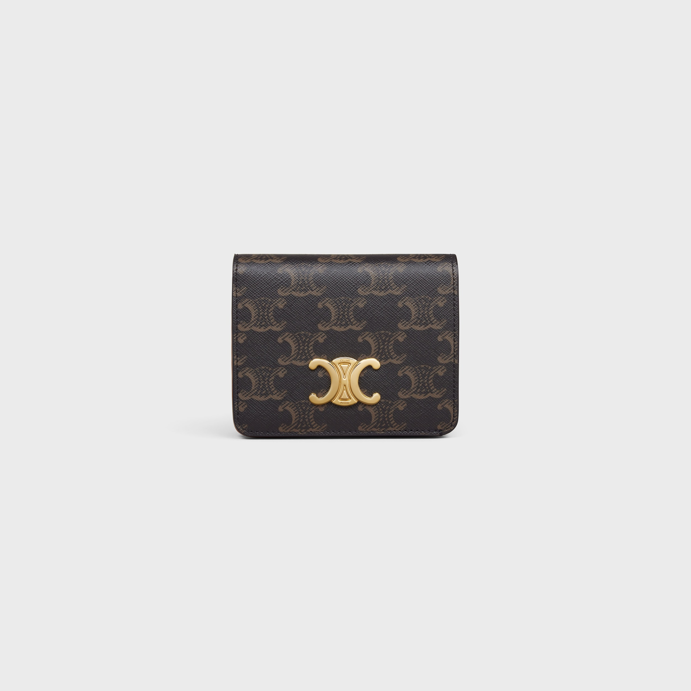 TRIOMPHE COMPACT WALLET in Triomphe Canvas - 1