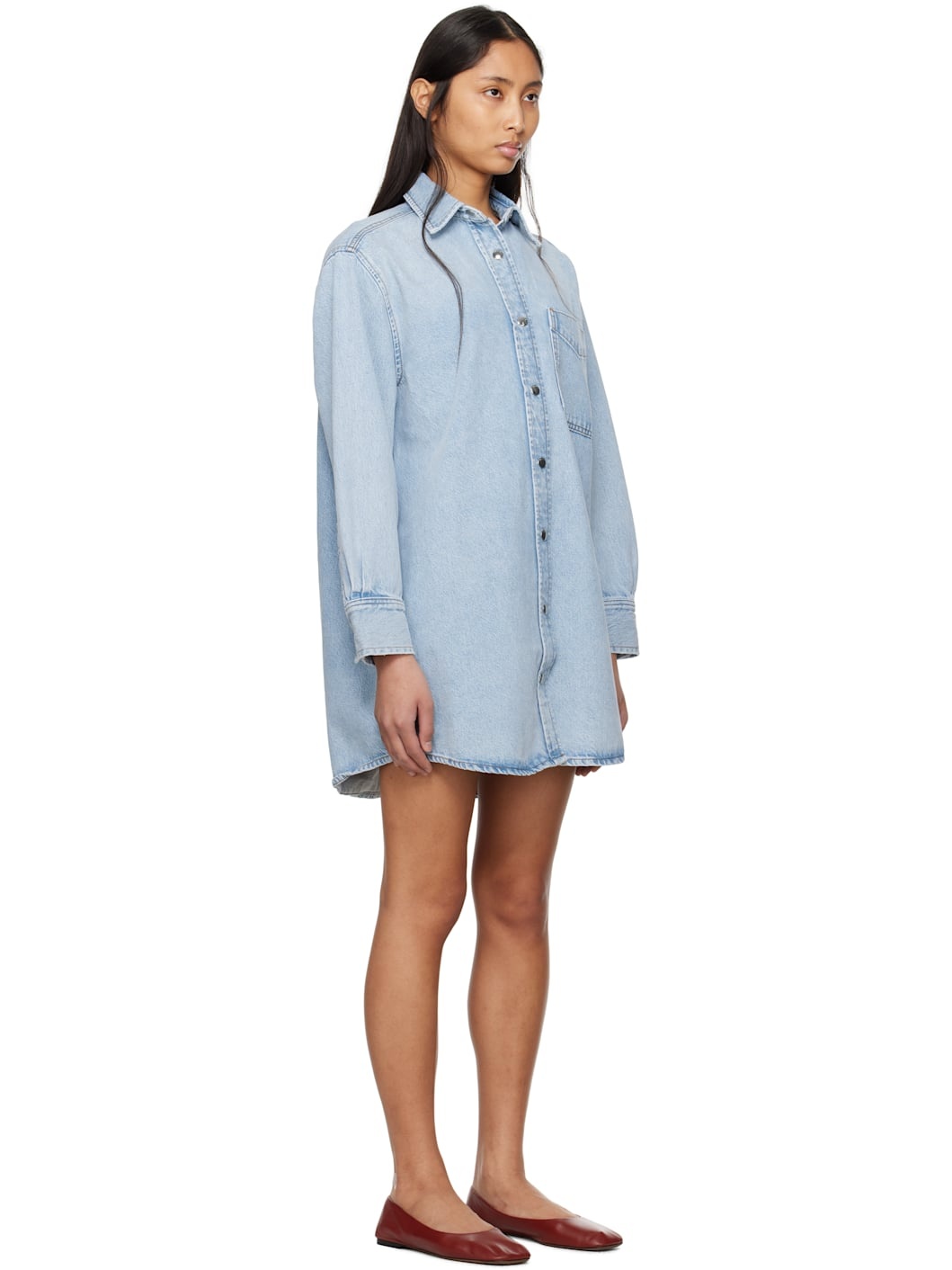Blue 'The Shirt' Denim Minidress - 2