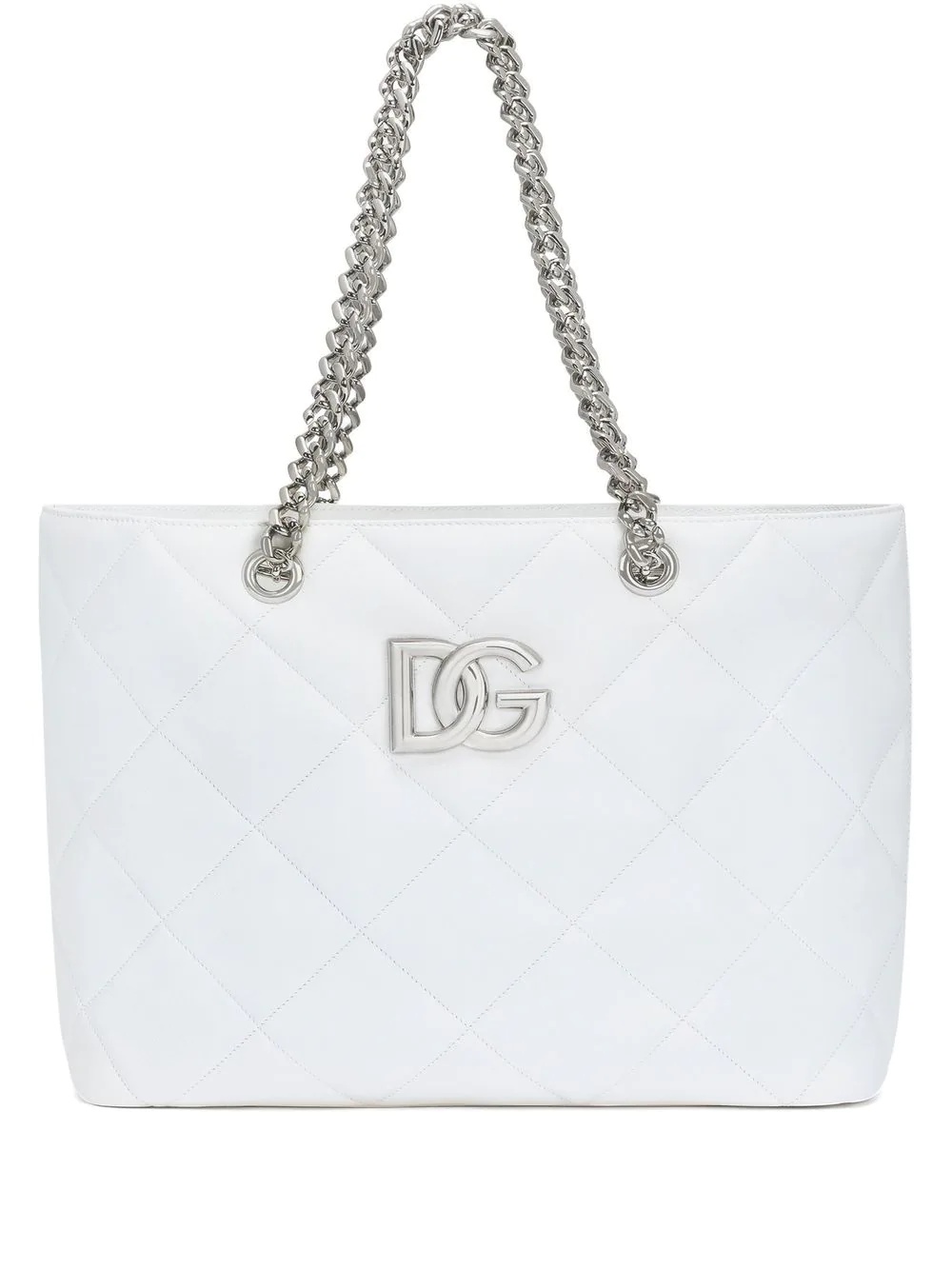 logo-plaque quilted shopper tote - 1