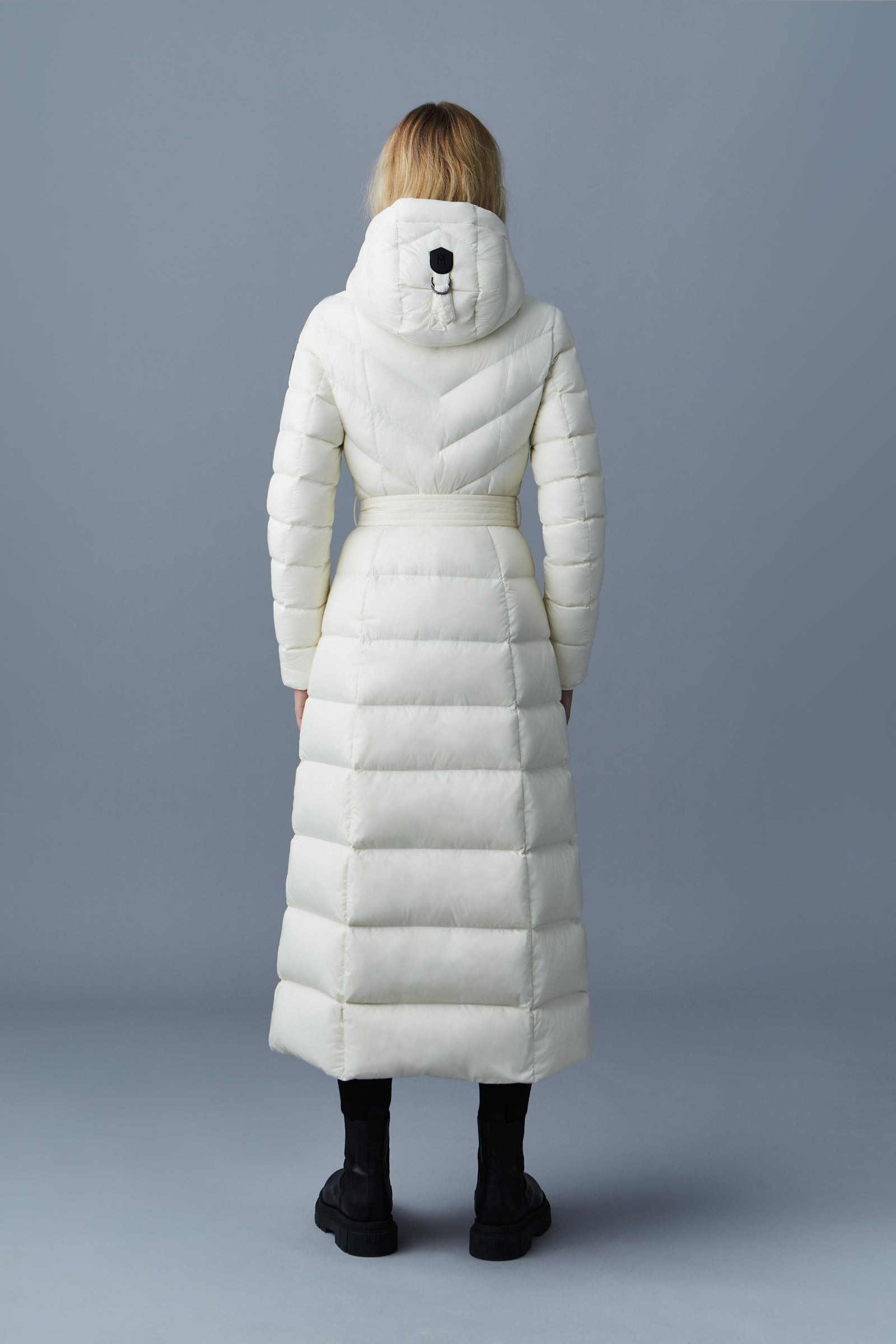 CALINA Lustrous light down maxi coat - 4
