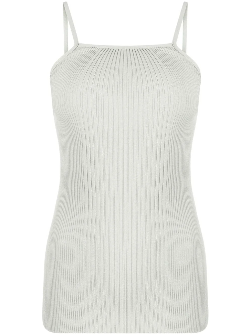 halterneck ribbed tank top - 1