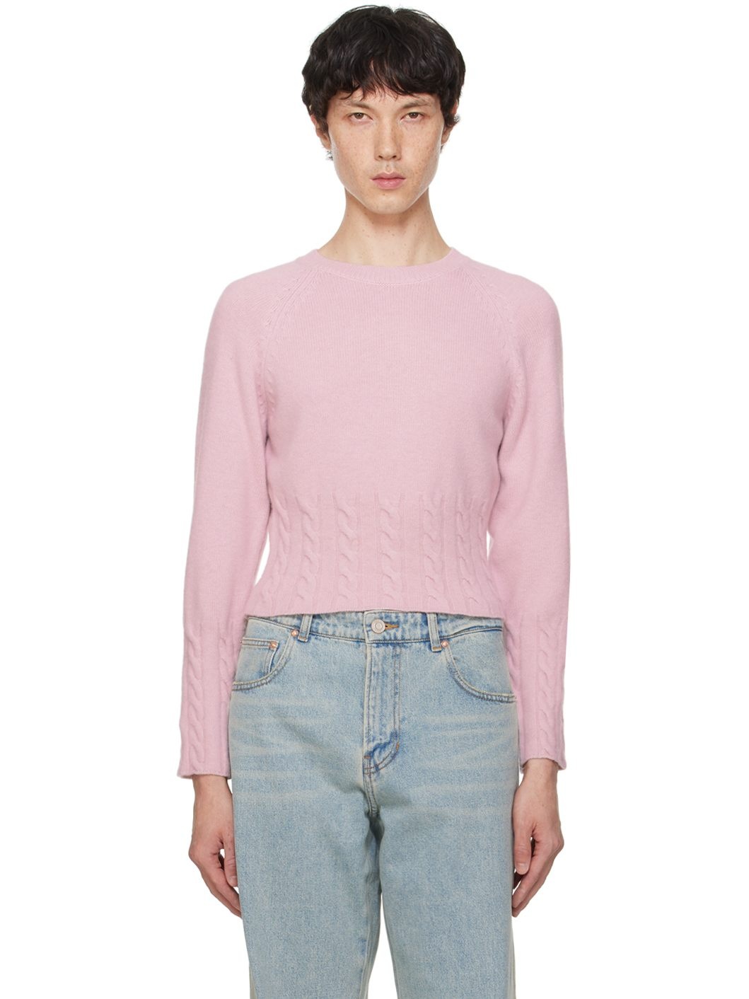 Pink Brushed Sweater - 1