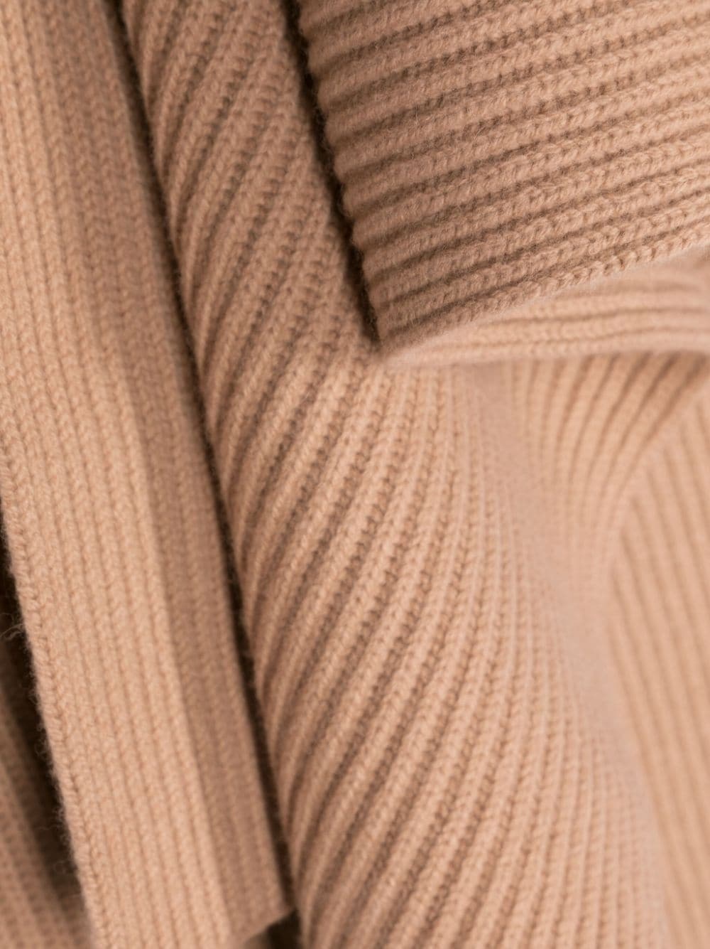 ribbed-knit merino wool scarf - 3
