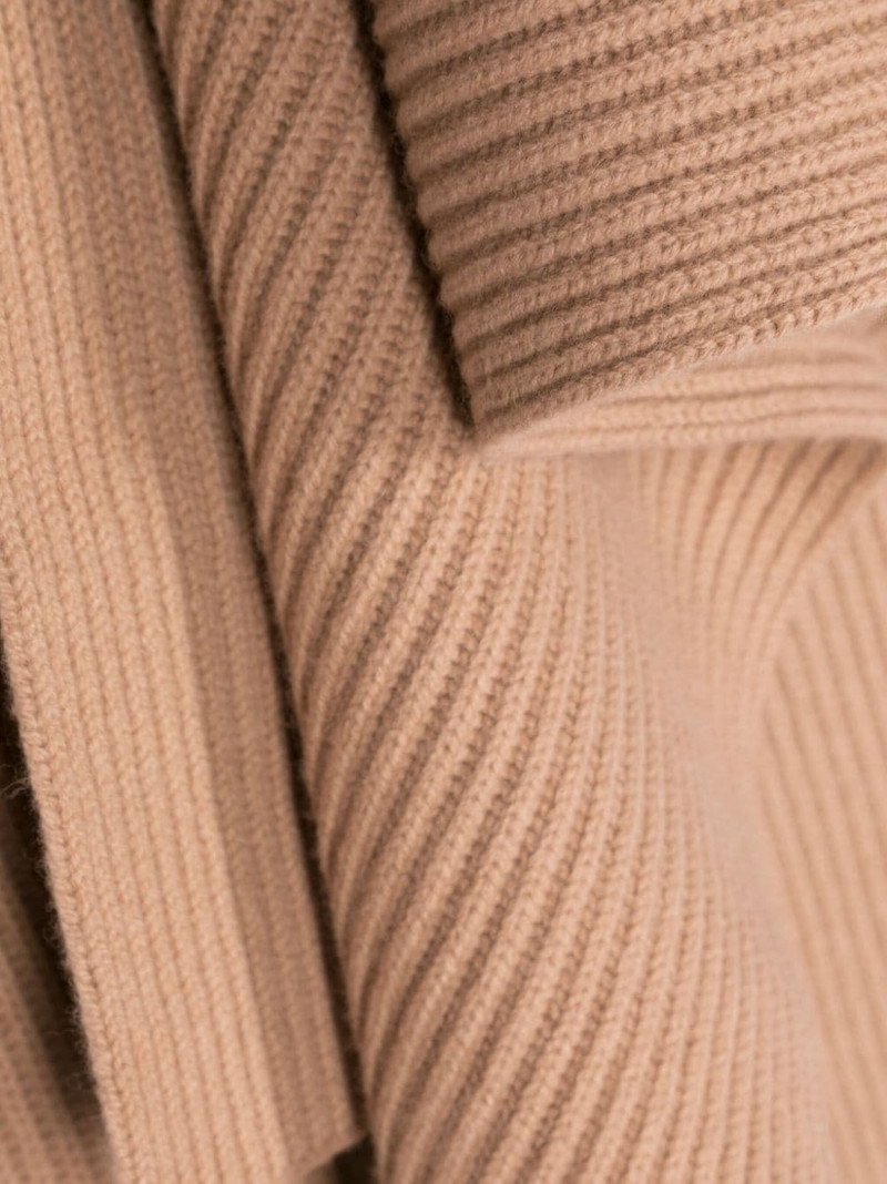 ribbed-knit merino wool scarf 3