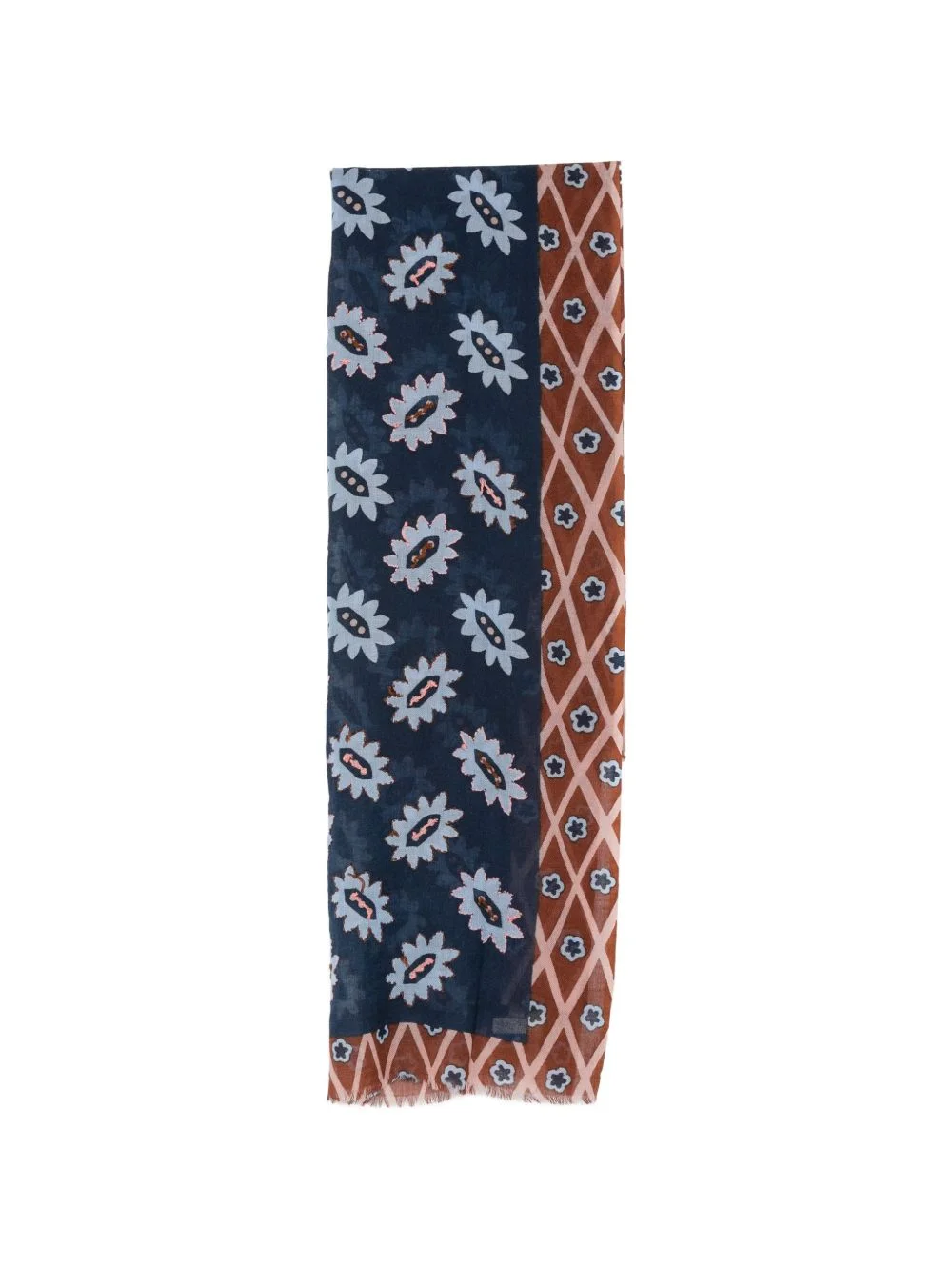 floral-print scarf - 1