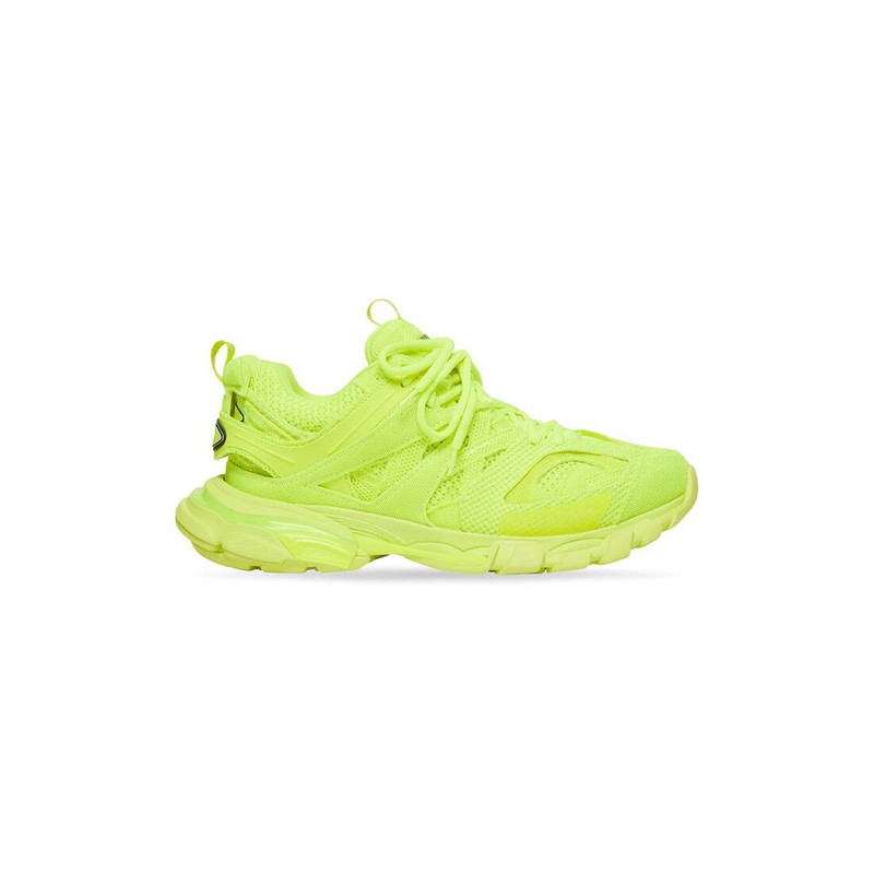Women's Track Sneaker In Full Mesh in Fluo Yellow - 1
