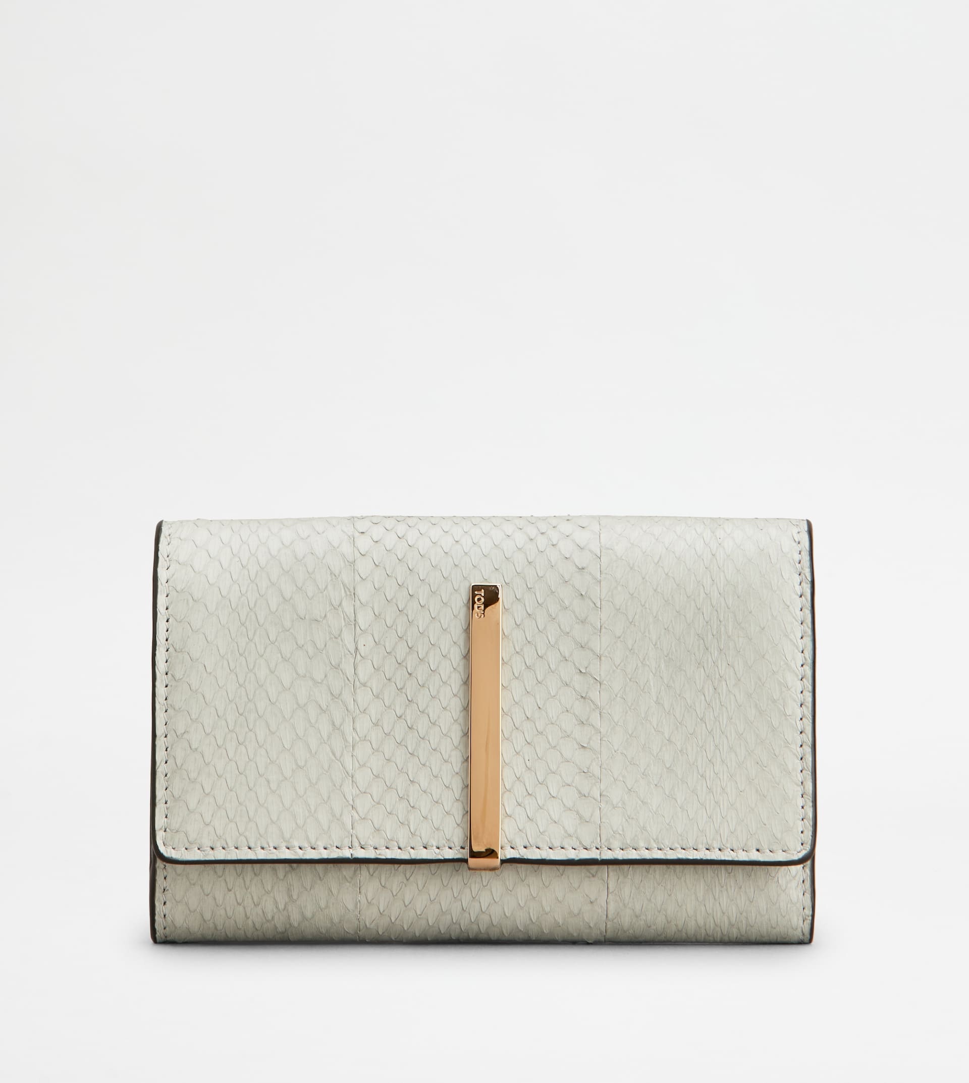 WALLET IN REPTILE - GREY - 1