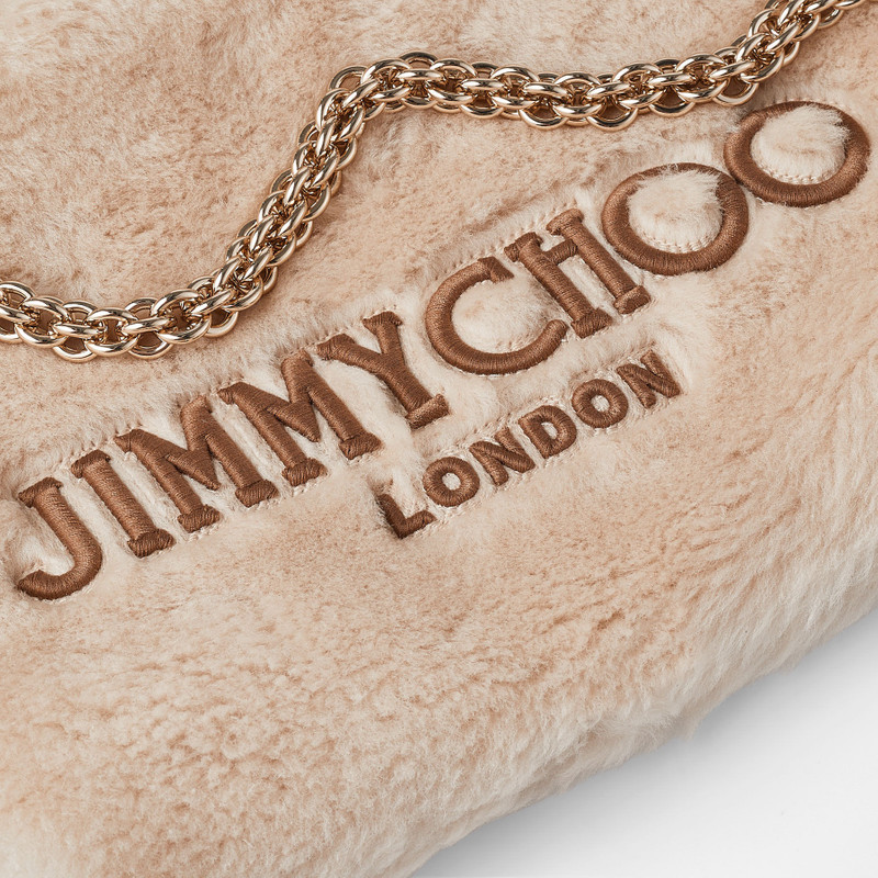Callie Shoulder
Barley Shearling Shoulder Bag with Jimmy Choo Embroidery 3
