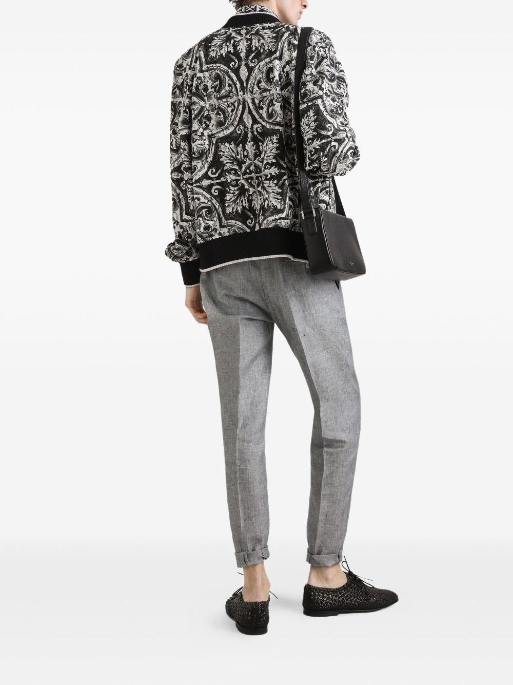 silk bomber jacket - 3