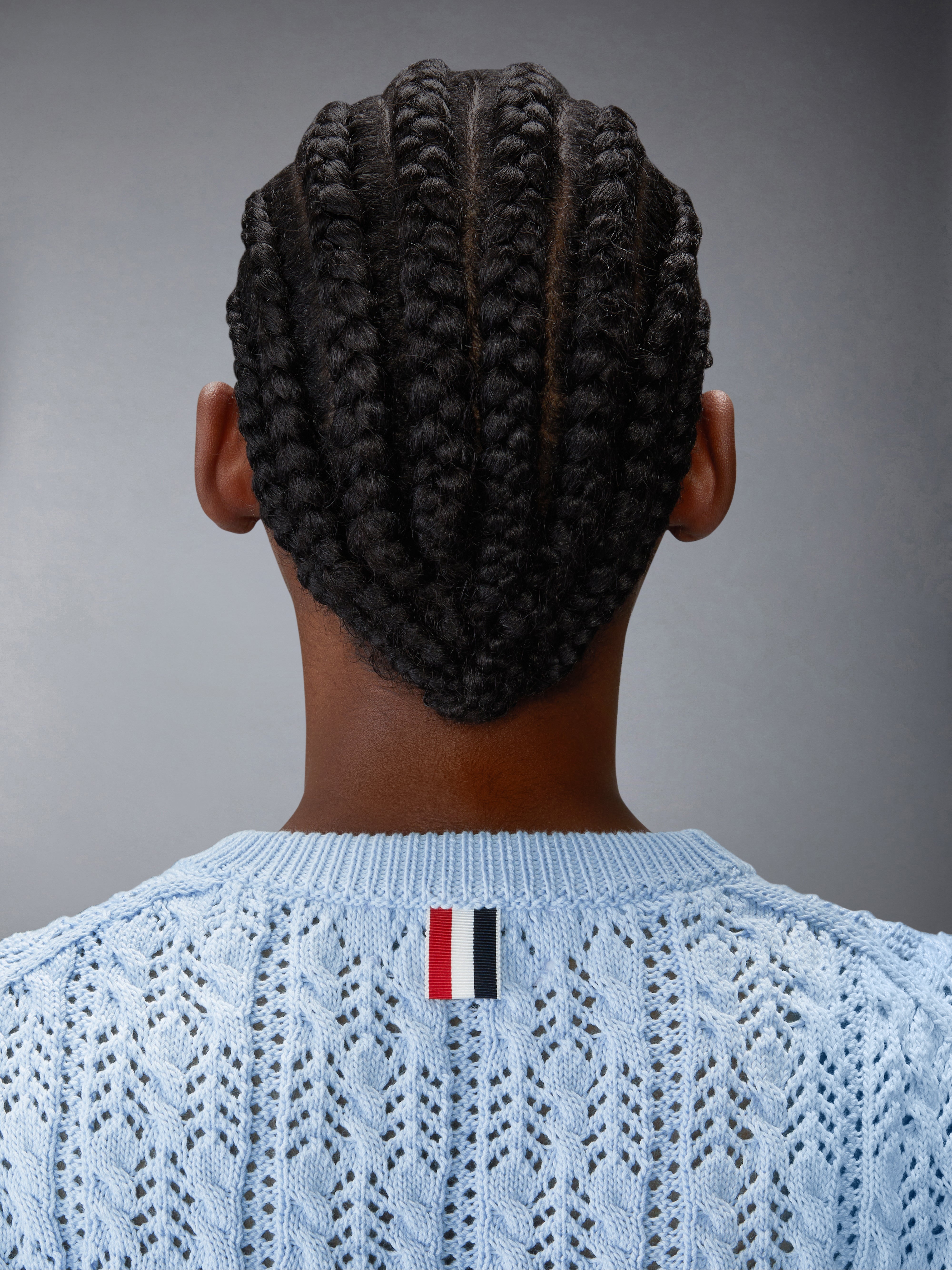 POINTELLE CABLE STITCH 4-BAR TEE - 6