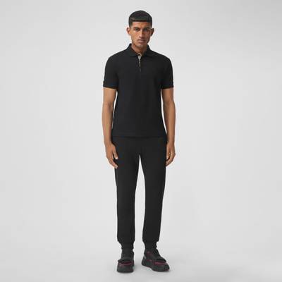 Burberry Monogram Motif Cotton Piqué Polo Shirt outlook