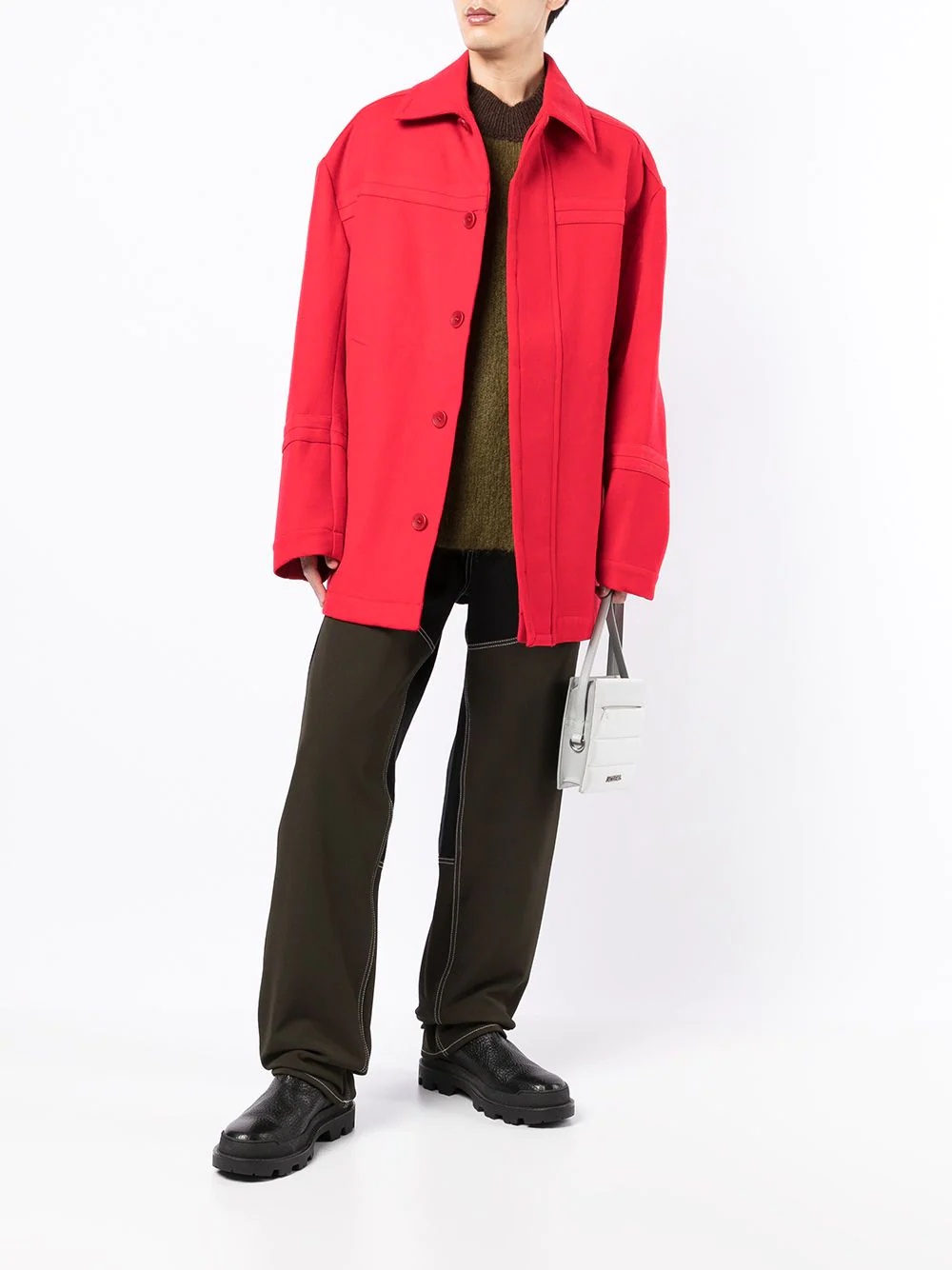 oversized straight-fit jacket - 2