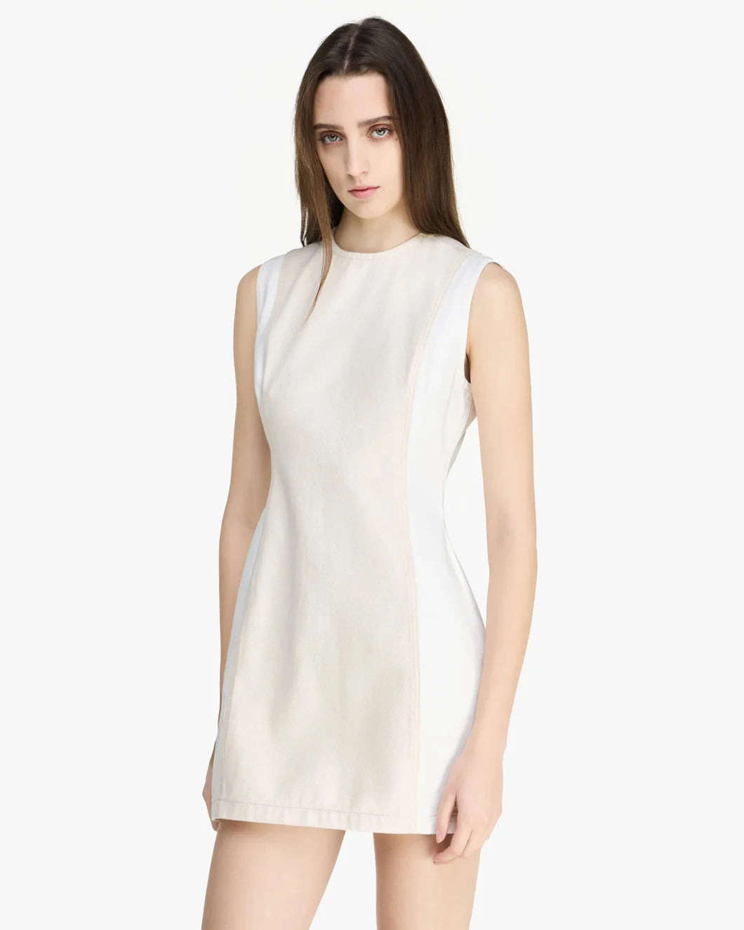 DENIM TWILL MINI SHIFT DRESS - 3