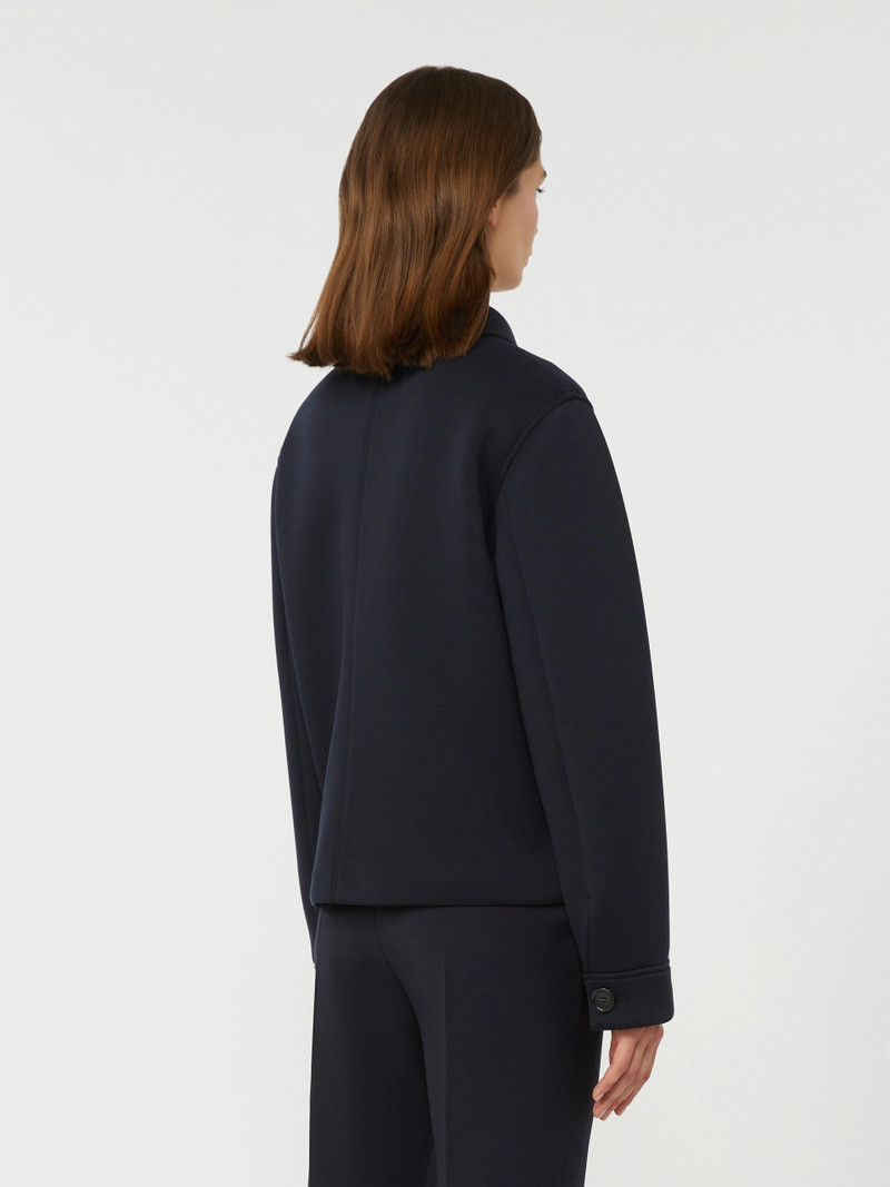 PERLE Technical jersey jacket - NAVY 4