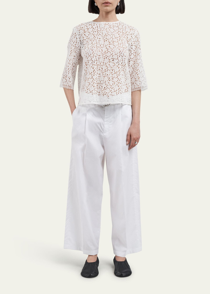 MARIA McMANUS Belted Wide Leg Cropped Pants outlook