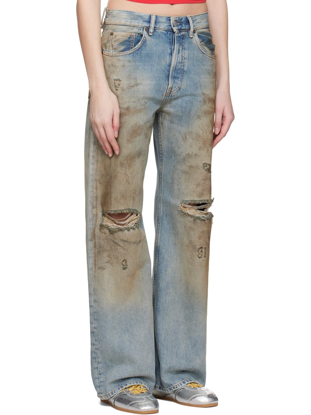 Blue Loose Fit Jeans - 2