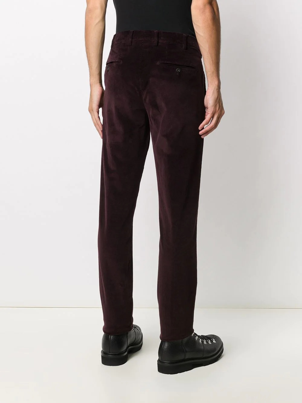 corduroy straight-leg trousers - 4