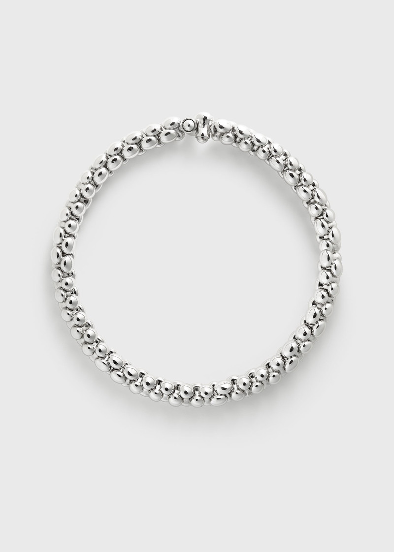 Pebble collar silver 6