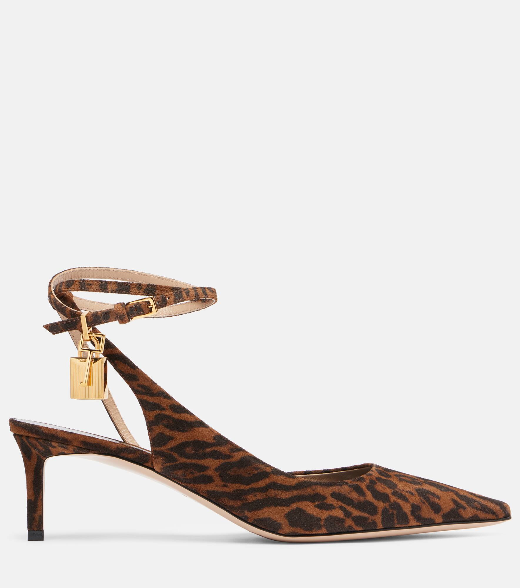 Padlock 55 suede slingback pumps - 4
