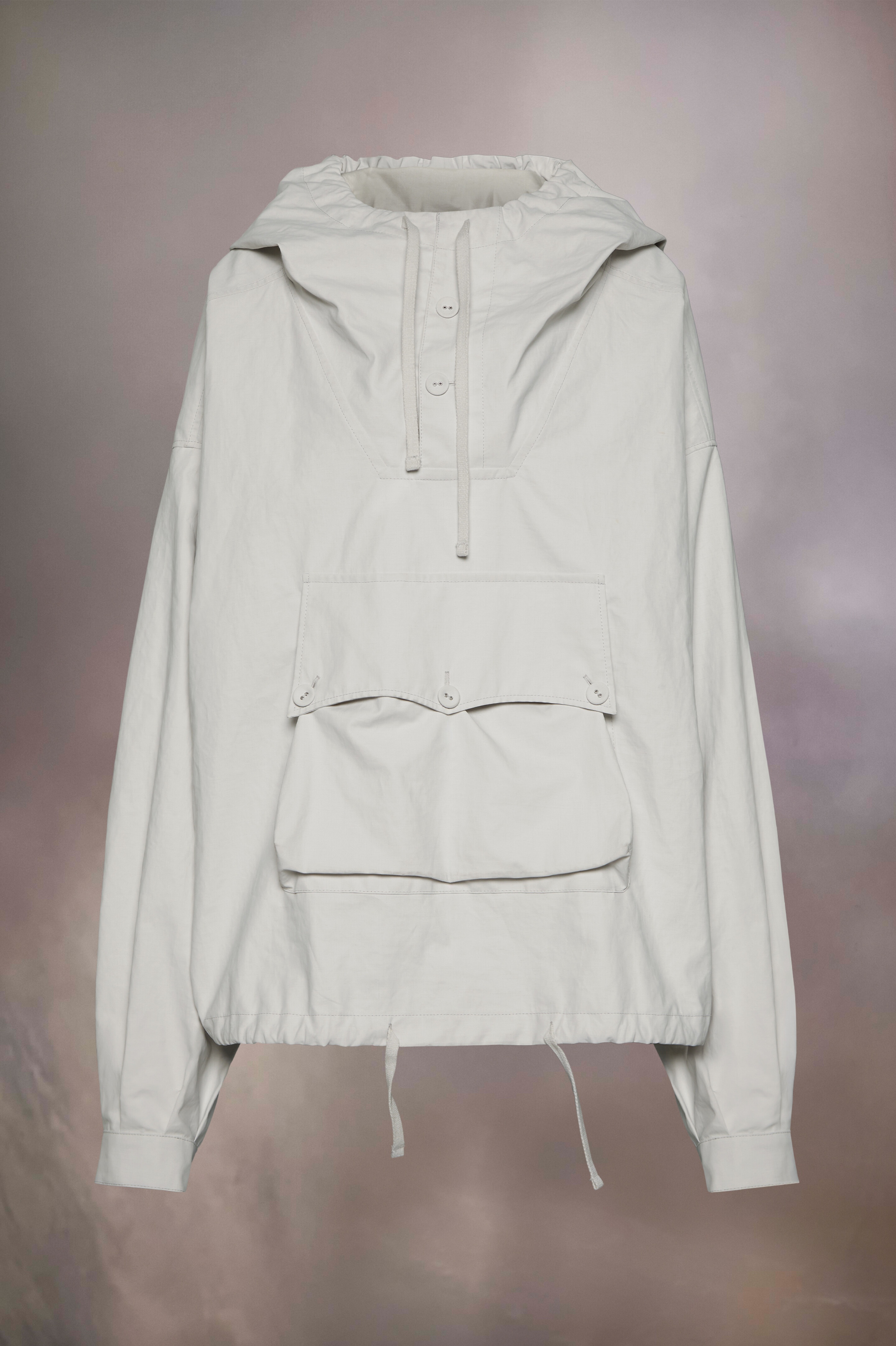 Waxed Rubber Hooded Windbreaker - 2