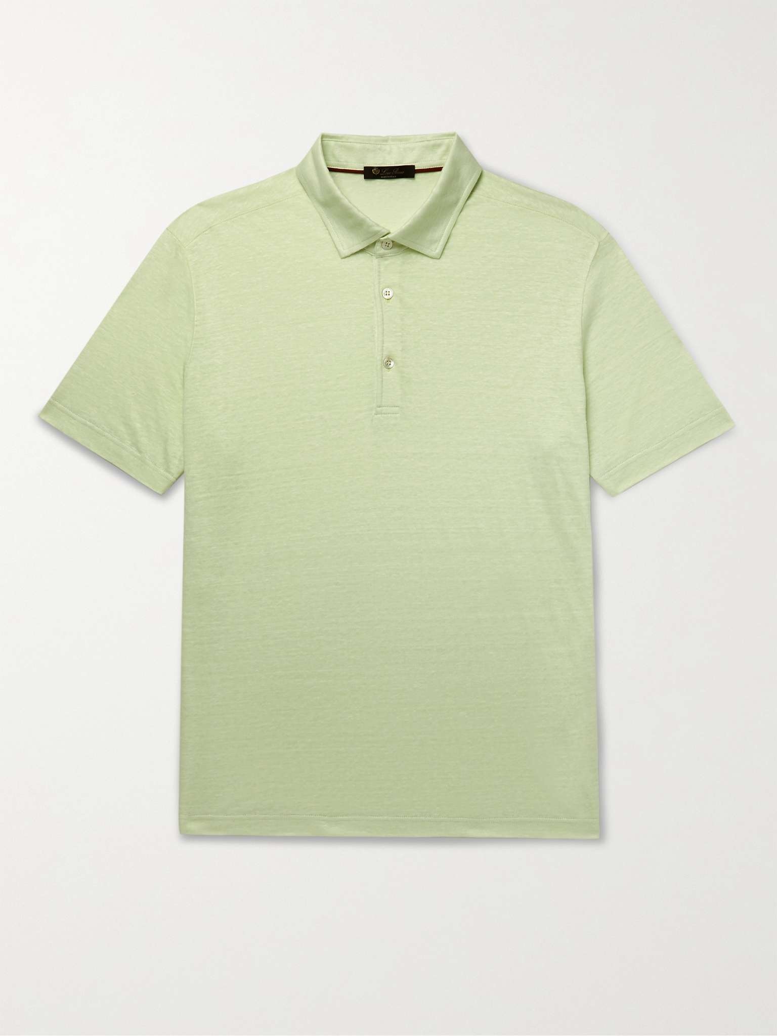 Linen-Jersey Polo Shirt - 1