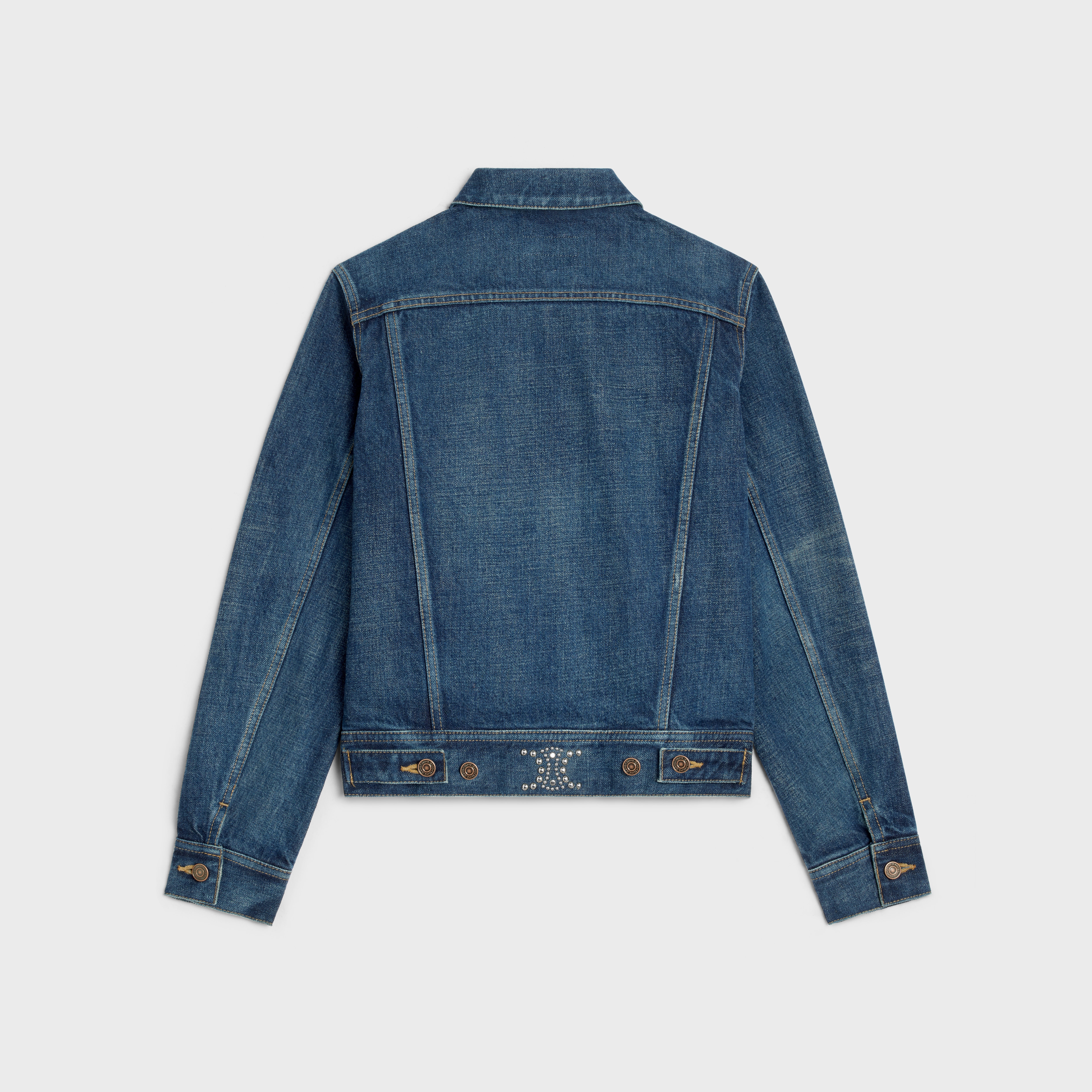 Trucker jacket in clean dark union wash denim - 2