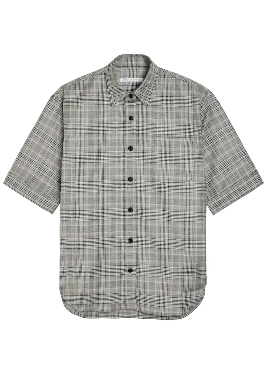 Maria Mcmanus Plaid Wool-blend Shirt - 1