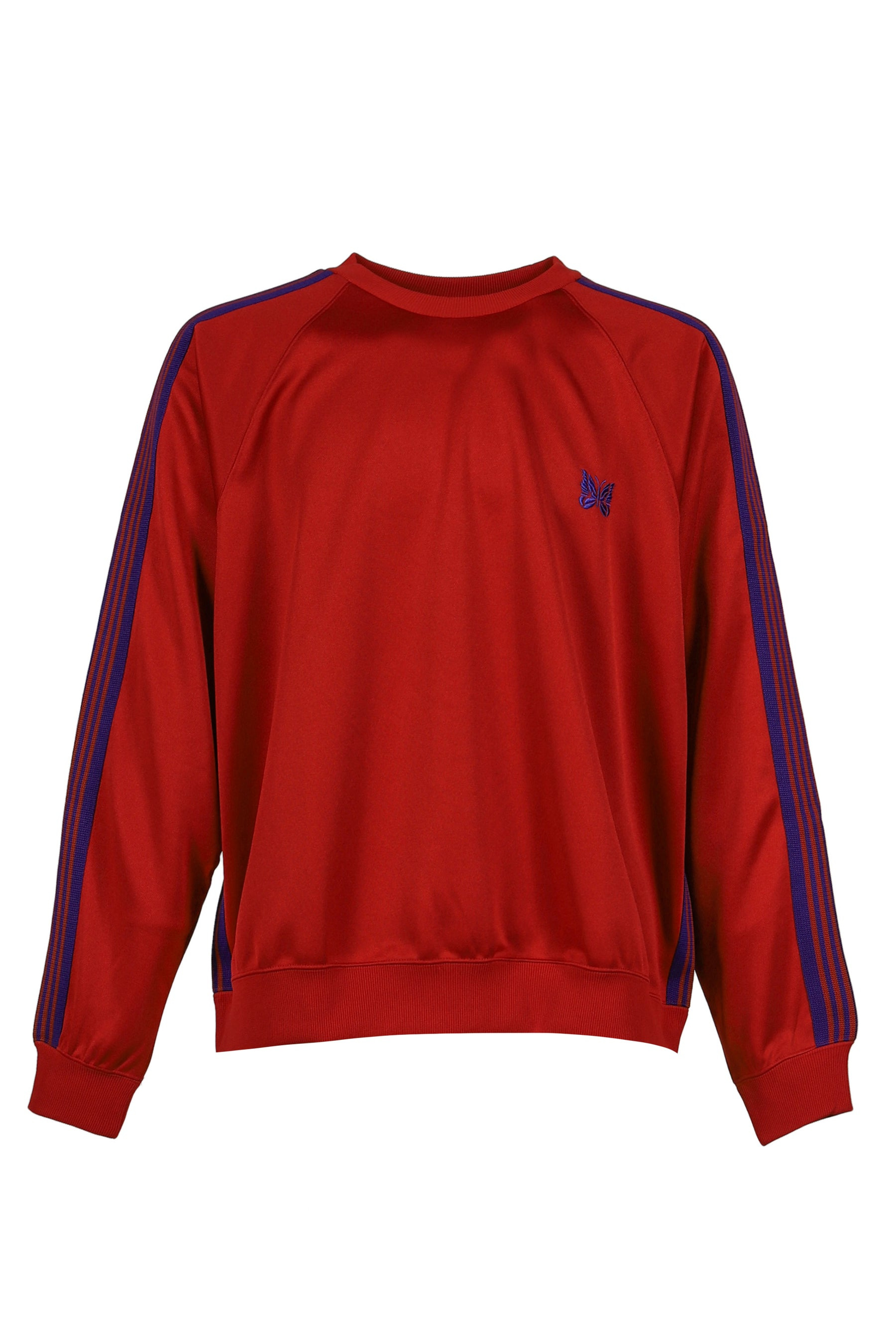 TRACK CREW NECK SHIRT - POLY SMOOTH / RED - 5