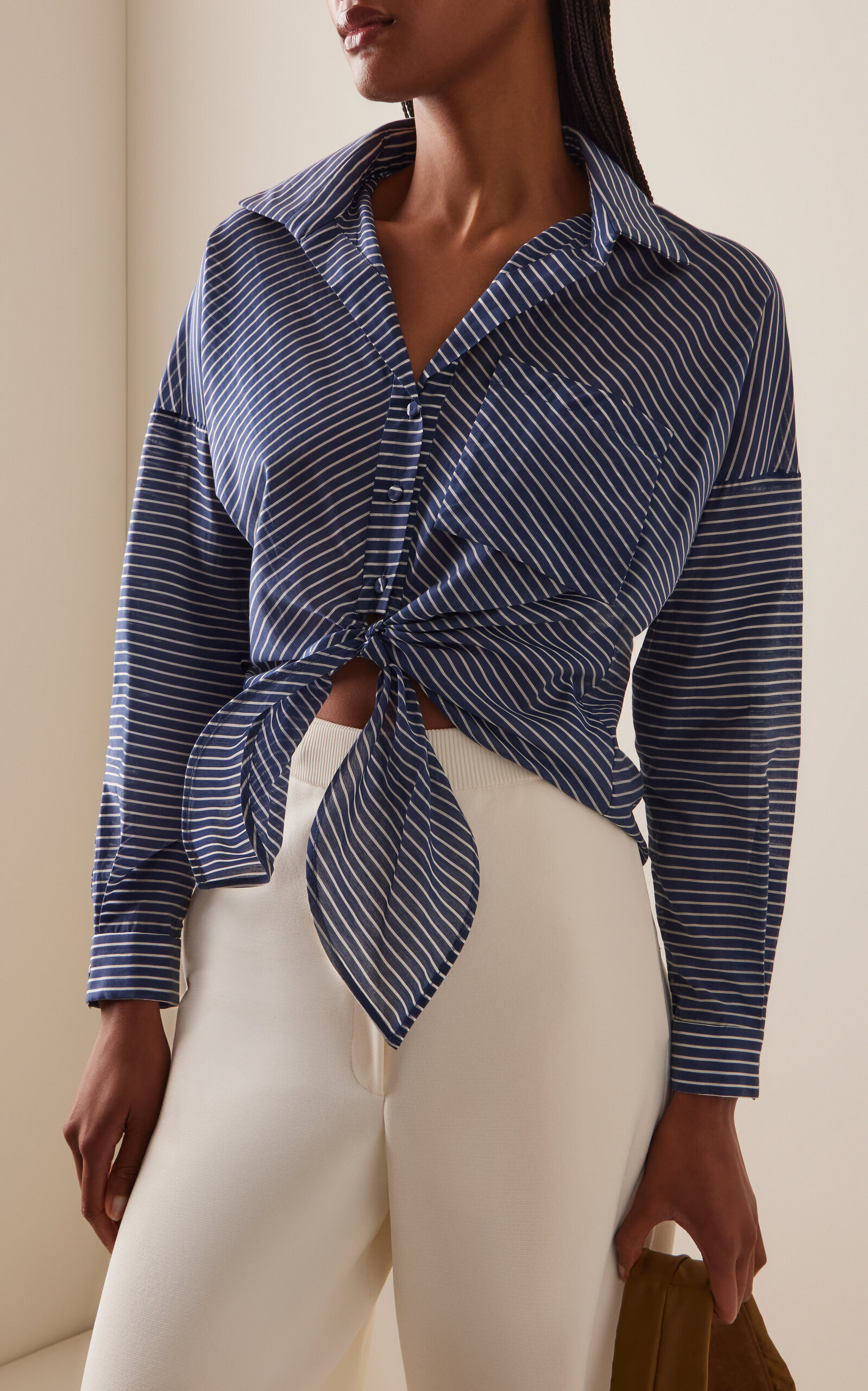 Ilusion Natural Cotton Shirt navy - 3