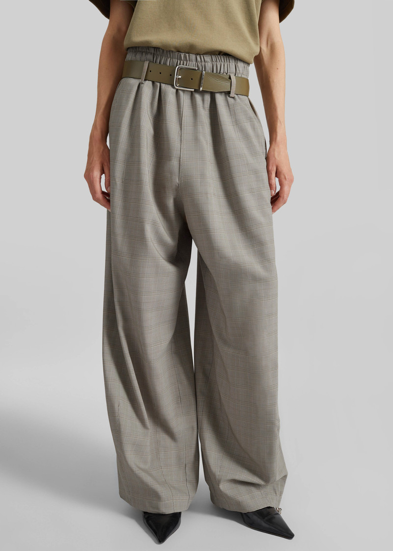 Oakdale Track Pants - Beige Glen Plaid 6