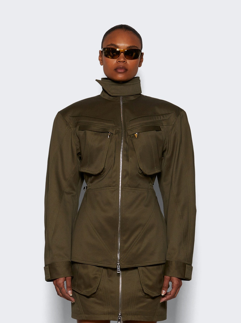 MUGLER Workwear Jacket Khaki outlook