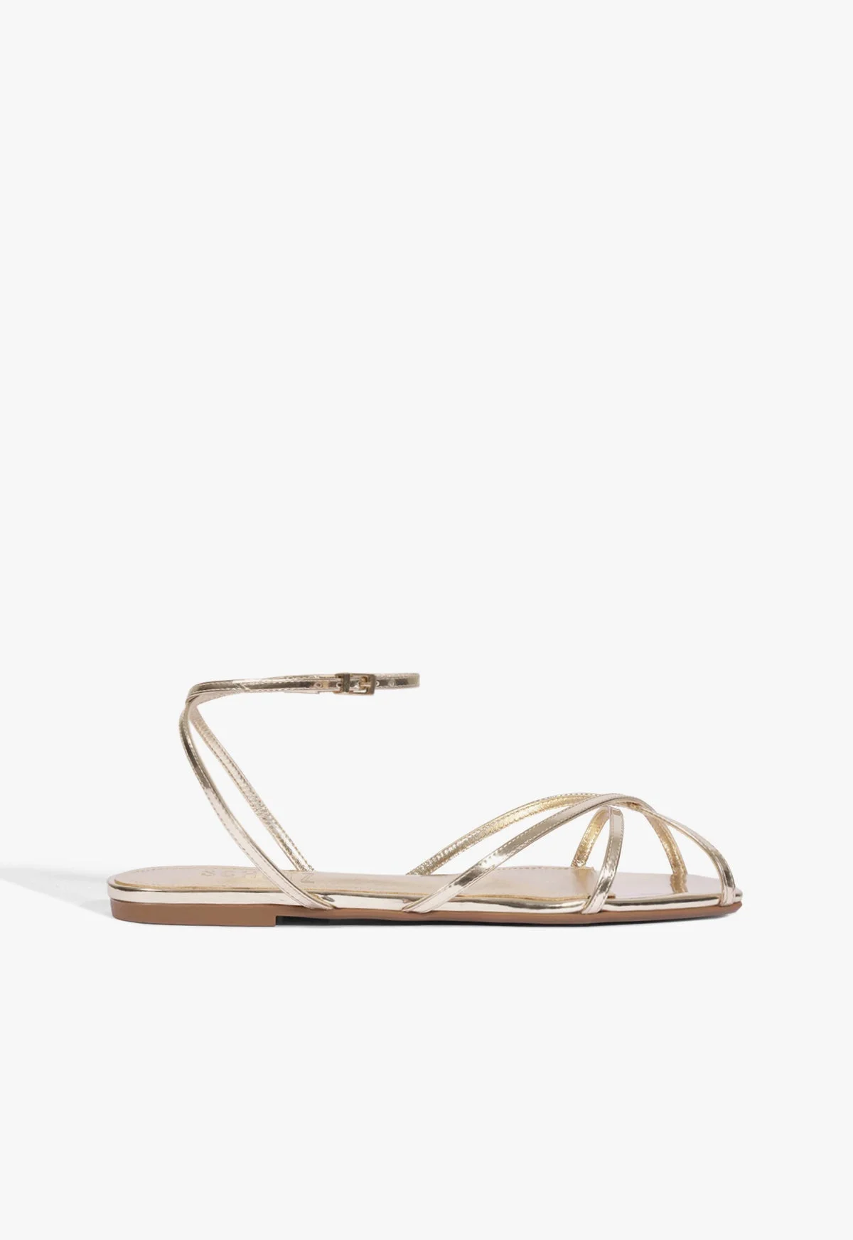Caeline Buckle Metallic Sandal - 1