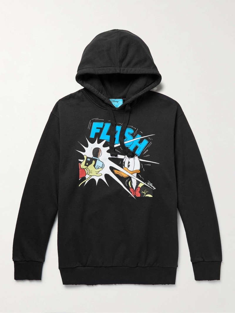 + Disney Printed Cotton-Jersey Hoodie - 1