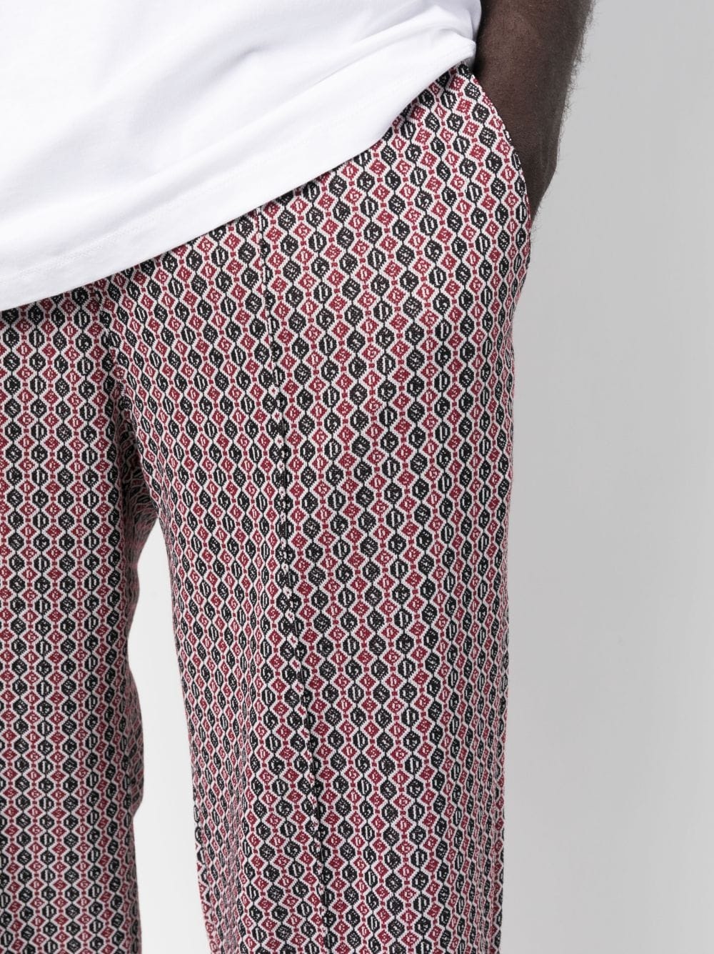 logo-jacquard track pants - 5