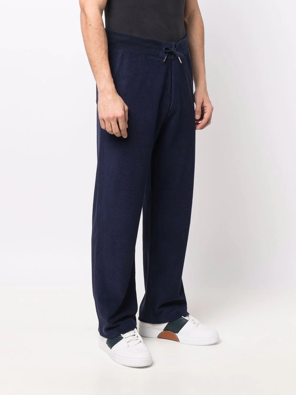 cotton embroidered-logo track pants - 3